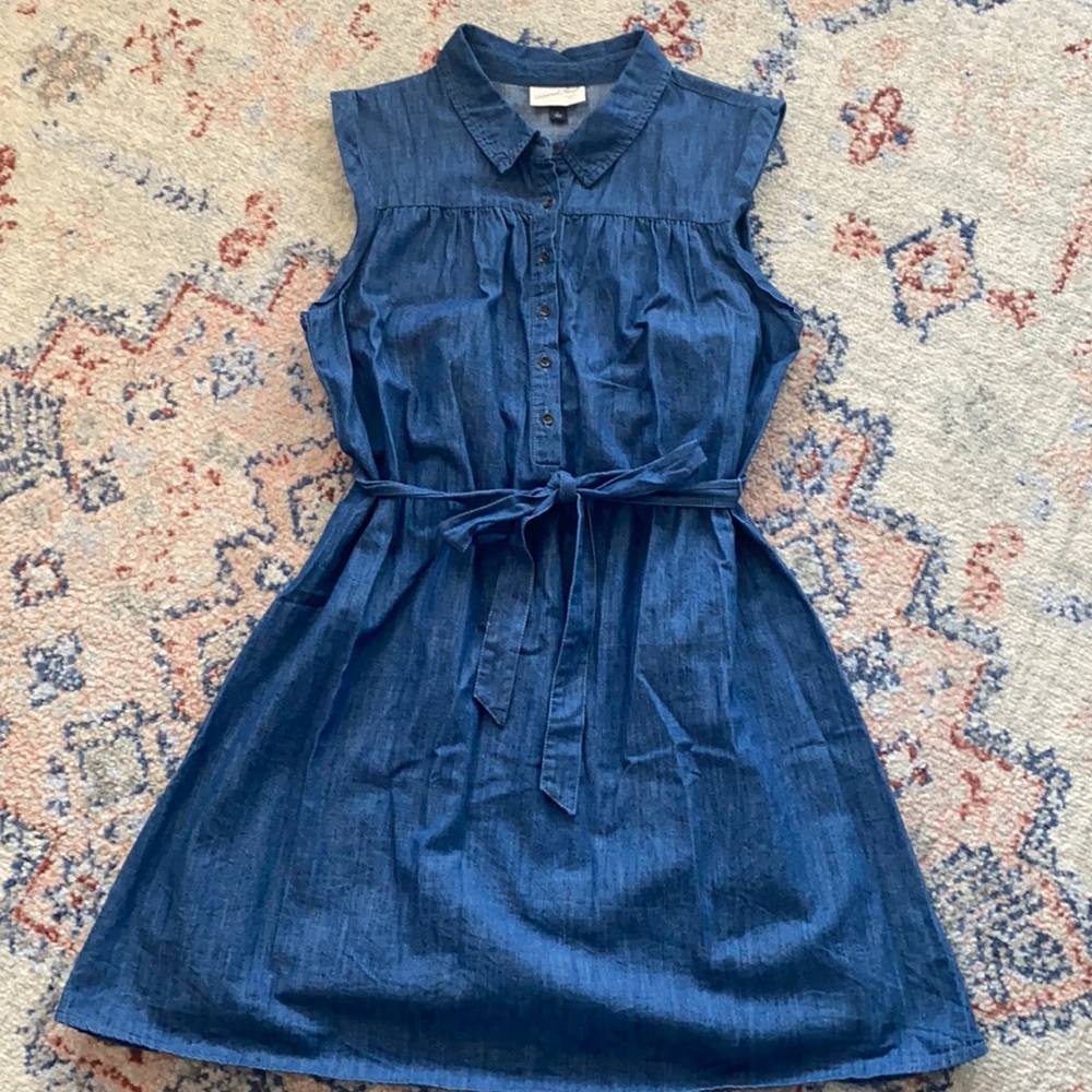 Denim Dress Universal Thread Chambrey Sleeveless